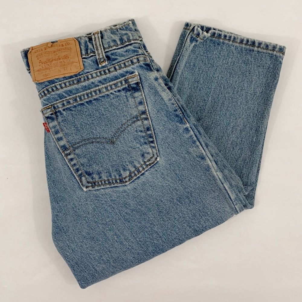 levi's 550 high rise straight leg